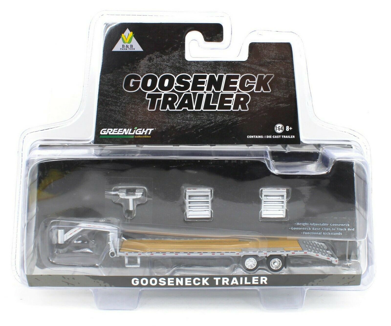 1:64 GreenLight *HITCH & TOW* SILVER *GOOSENECK* 5th Wheel