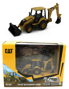 1:64 DIECAST MASTERS *CATERPILLAR CAT* 420XE Backhoe Loader w/Attachments *NIB*