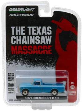 1:64 GreenLight *HOLLYWOOD R22* TEXAS CHAINSAW MASSACRE 1971 Chevrolet C10 *NIP*