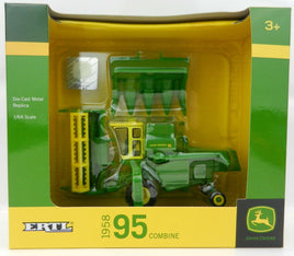 ERTL 1:64 JOHN DEERE *MODEL 95 COMBINE* CLEAR CAB GLASS *CORN & GRAIN HEAD* NIB