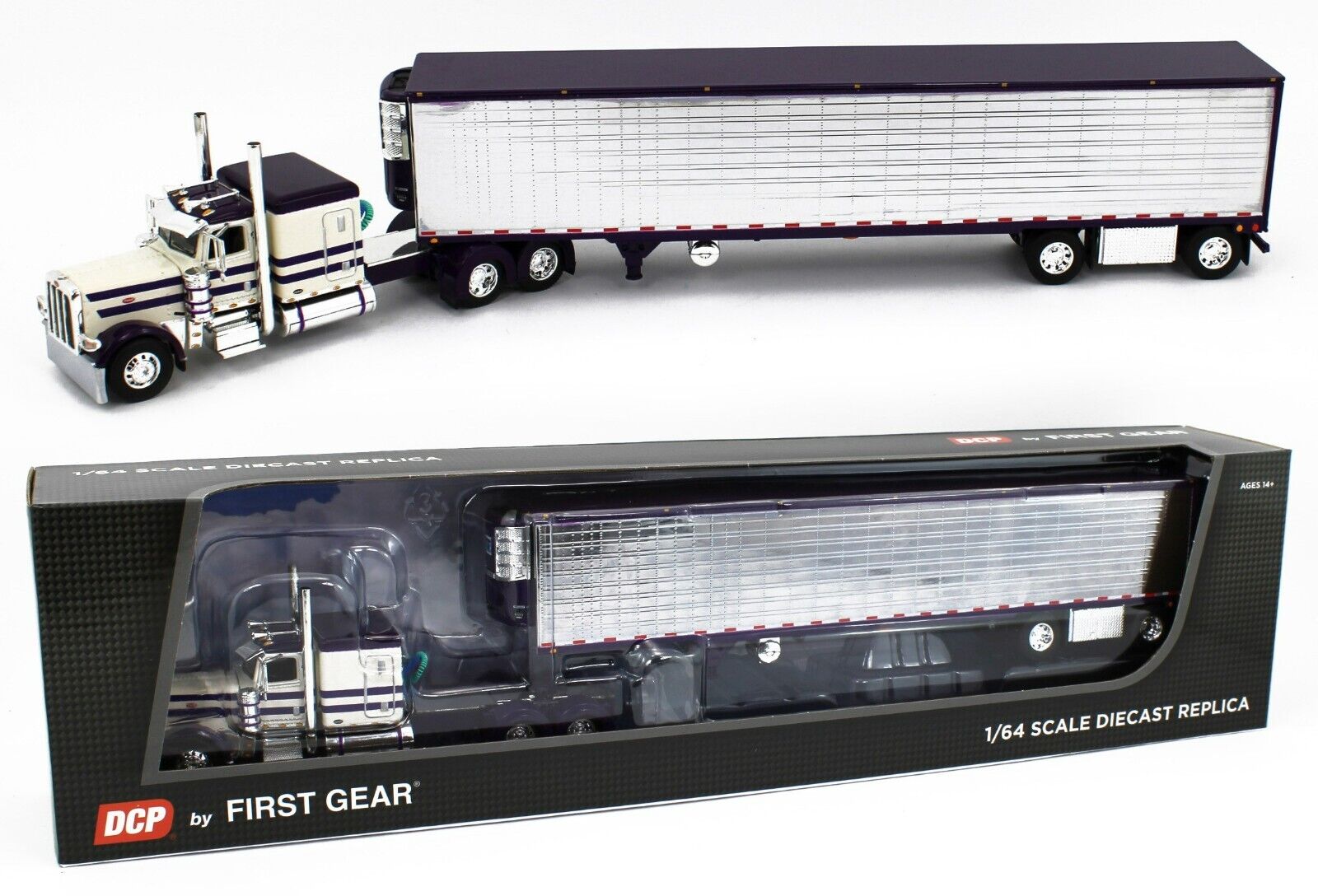 DCP ダイキャストプロモーション 1/64 PETERBILT 389 白 DCP 1/64 SCALE 389 PETERBILT FLAT TOP WHITE, PRIDE & CLASS