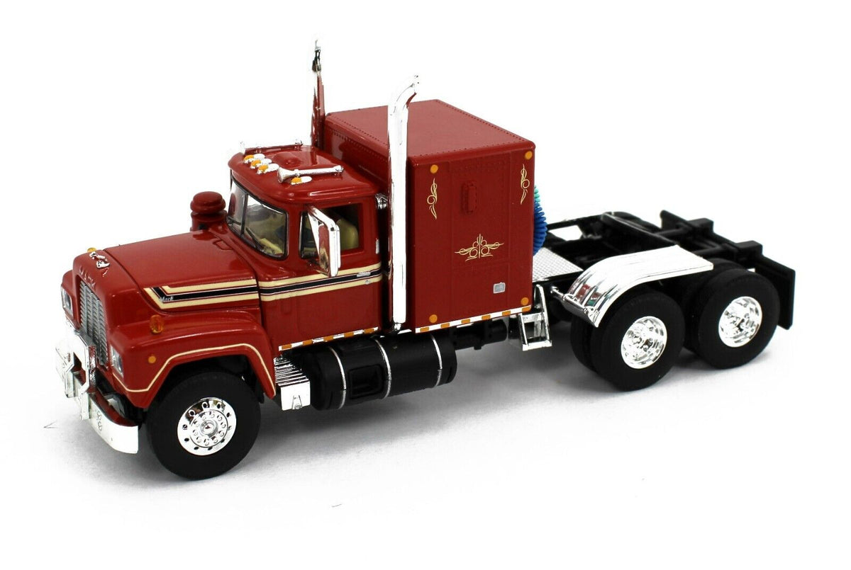 DCP 1:64 *MACK R MODEL* Semi Truck with Flattop Sleeper 3pc TRIO-SET ...