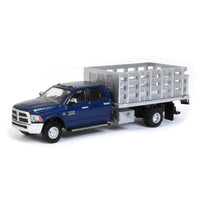 
              1:64 GreenLight *WORK SERIES* BLUE 2018 RAM 3500 STAKEBED TRUCK Dually *NIP*
            