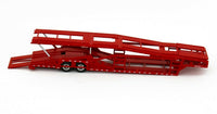 
              2021 DCP 1:64 RED & BLACK Peterbilt 389 SEMI w/MILLER AUTO TRANSPORT CAR HAULER
            