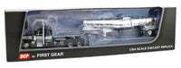 
              DCP 1:64 *BLACK & SILVER* PETERBILT 359 Chrome POLAR DEEP DROP TANK TRAILER NIB
            