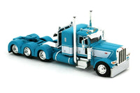 
              2022 DCP 1:64 *AQUA* Peterbilt 389 Tri-Axle w/Magnitude HEAVY HAUL Lowboy NIB
            