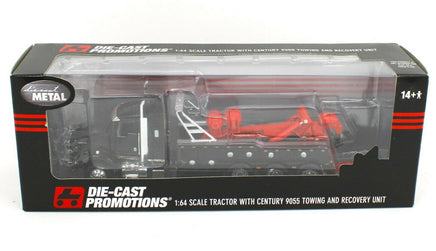DCP 1:64 *BLACK* Kenworth T800 w/Century 9055 TOW TRUCK WRECKER