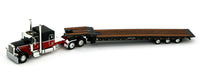 
              2022 DCP 1:64 *BLACK & RED* Peterbilt 389 Flattop w/Talbert 5553TA Trailer *NIB*
            