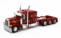 
              2022 DCP 1:64 *RED w/FLAME* Peterbilt 389 Tri-Axle w/Magnitude HEAVY HAUL Lowboy
            