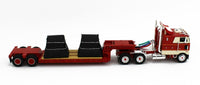 
              2023 DCP 1:64 *RED & CREAM* Peterbilt 352 COE 110" w/Rogers Lowboy & Load *NIB*
            