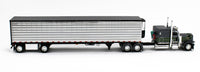 
              DCP 1:64 *GRAY & BLACK* Peterbilt 389 63" Flattop & 53' CHROME SIDE REEFER NIB!
            