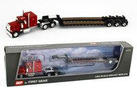 
              2021 DCP 1:64 RED & BLACK MACK SUPER-LINER Semi w/TALBERT Tri-Axle LOWBOY NIB
            