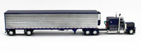 
              DCP 1:64 *BLUE & GRAY* Peterbilt 389 63" Flattop & 53' CHROME SIDE REEFER NIB!
            