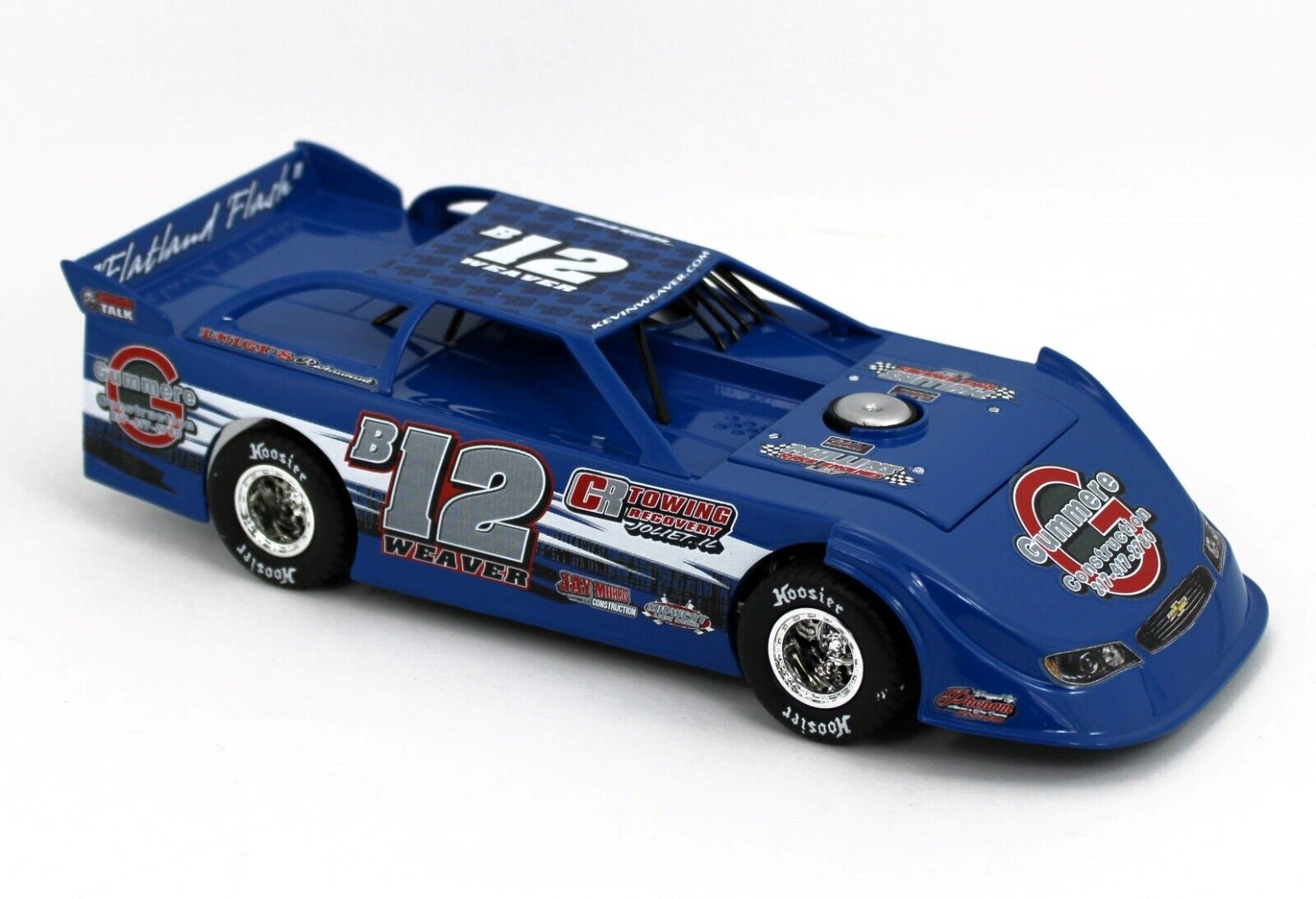 1:24 ADC Dirt Late Model *KEVIN WEAVER* #B12 CR TOWING DW221M333 NIB ...