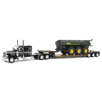 
              1:64 DCP *HUSKY* Black PETERBILT 379 Semi & Lowboy w/27500L Spreader *NIB*
            