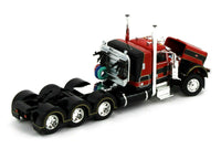 
              2022 DCP 1:64 *BLACK RED* Peterbilt 389 Tri-Axle w/Magnitude HEAVY HAUL Lowboy
            