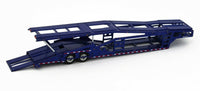 
              2021 DCP 1:64 BLUE & WHITE Peterbilt 389 SEMI w/MILLER AUTO TRANSPORT CAR HAULER
            