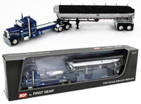 
              2022 DCP 1:64 BLUE Stretched Peterbilt 379 36" Flat MAC Half Round End Dump NIB
            