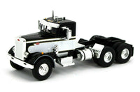 
              2022 DCP 1:64 *BLACK WHITE* Peterbilt 351 w/Tri-Axle TALBERT Lowboy Trailer NIB
            