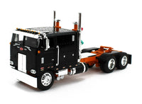 
              2023 DCP 1:64 *BLACK & ORANGE* Peterbilt 352 110" Sleeper & MAC Dump Trailer NIB
            