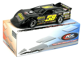 1:24 ADC Dirt Late Model *ROSS BAILES* #58 BIG FROG MOTORSPT 2021 DW221M282 NIB