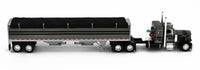 
              2022 DCP 1:64 *GRAY BLACK* Peterbilt 359 36" Flattop w/Wilson GRAIN TRAILER NIB
            