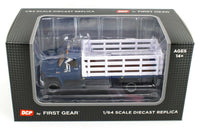 
              NEW 2021 1:64 DCP *BLUE & WHITE* GMC 6500 Tandem-Axle STAKEBED TRUCK  *NIB*
            