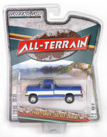 
              1:64 GreenLight *ALL-TERRAIN 15* Blue & White 1988 Ford F-150 XLT Lariat NIP
            