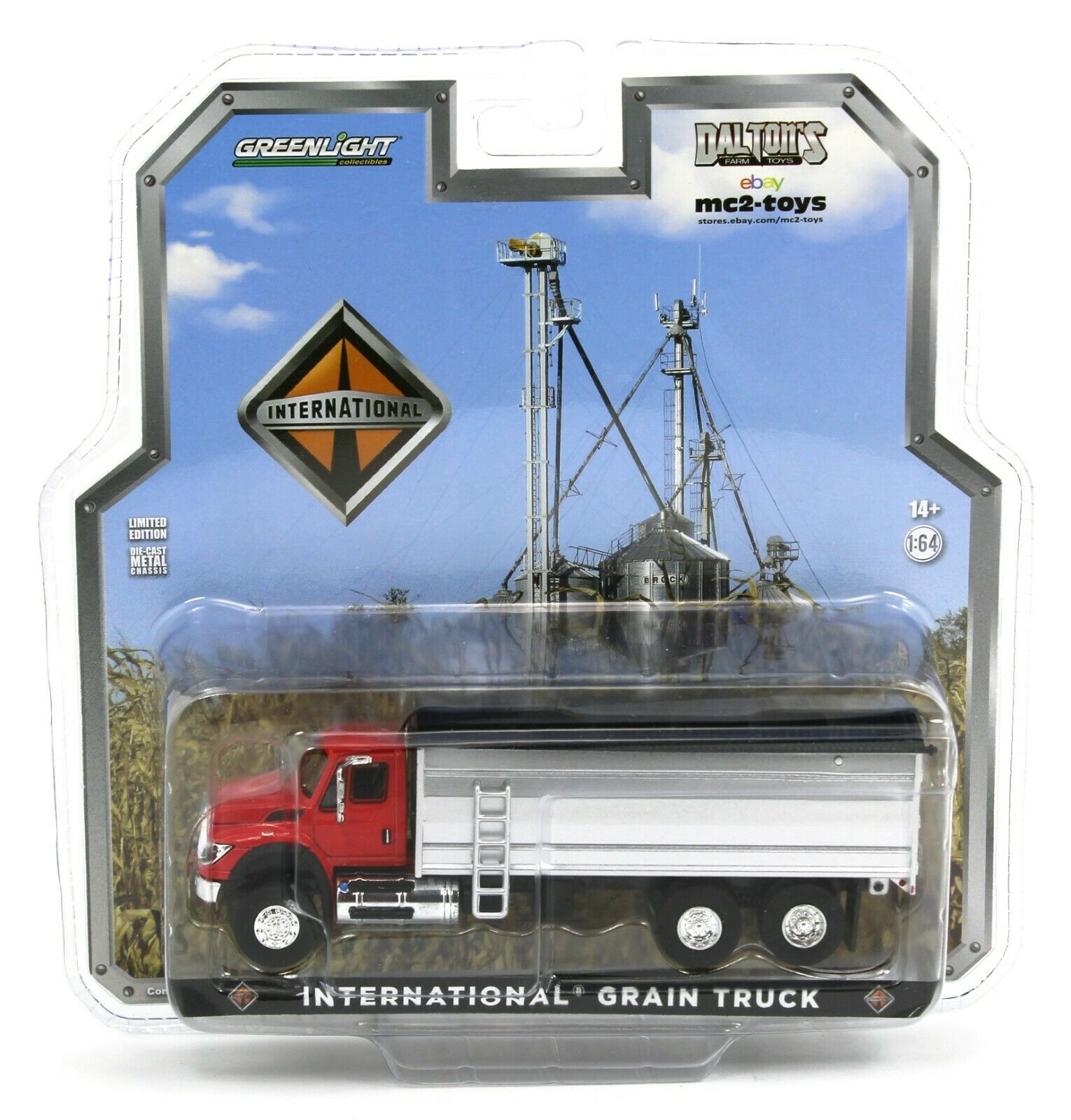 2022 GREENLIGHT 1:64 INTERNATIONAL WORKSTAR *GRAIN TRUCK* Red