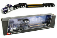 
              2021 DCP 1:64 *PURPLE* Kenworth W900A Fontaine Tri-Axle Magnitude Lowboy & Jeep
            