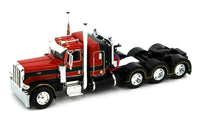 
              2022 DCP 1:64 *BLACK RED* Peterbilt 389 Tri-Axle w/Magnitude HEAVY HAUL Lowboy
            