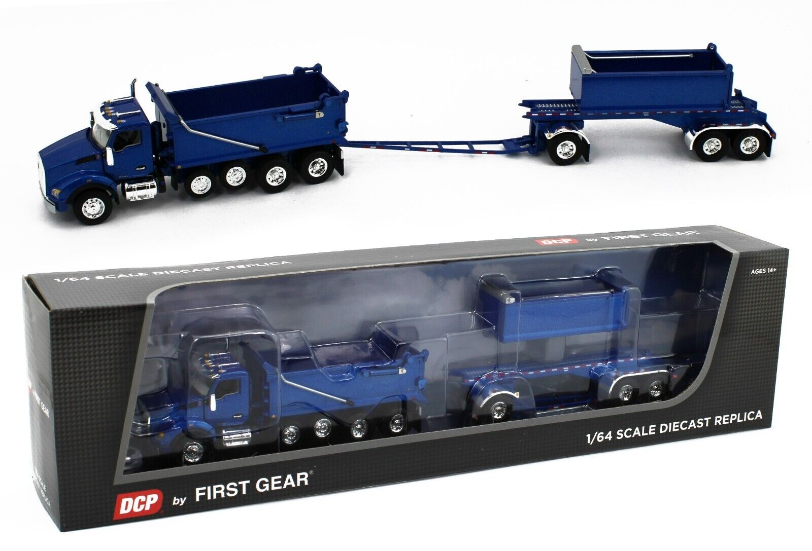 DCP 1:64 BLUE Kenworth W900L & EAST Michigan Series 31' & 20