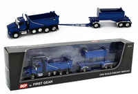 
              2022 DCP 1:64 *BLUE* Kenworth T880 Rogue Dump Truck & Transfer Dump Trailer NIB
            