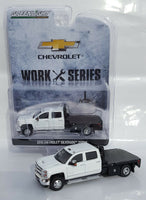 
              1:64 GreenLight *WHITE* 2018 Chevrolet Silverado 3500 HD DURAMAX DUALLY FLATBED
            