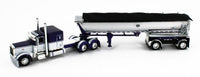 
              2023 DCP 1:64 *PURPLE* Peterbilt 389 63" Flattop & CHROME MAC Dump Trailer NIB
            