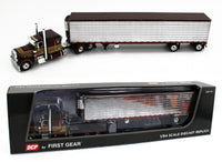 
              DCP 1:64 *DARK RED* Peterbilt 379 63" Flattop w/53' Utility CHROME SIDED REEFER
            