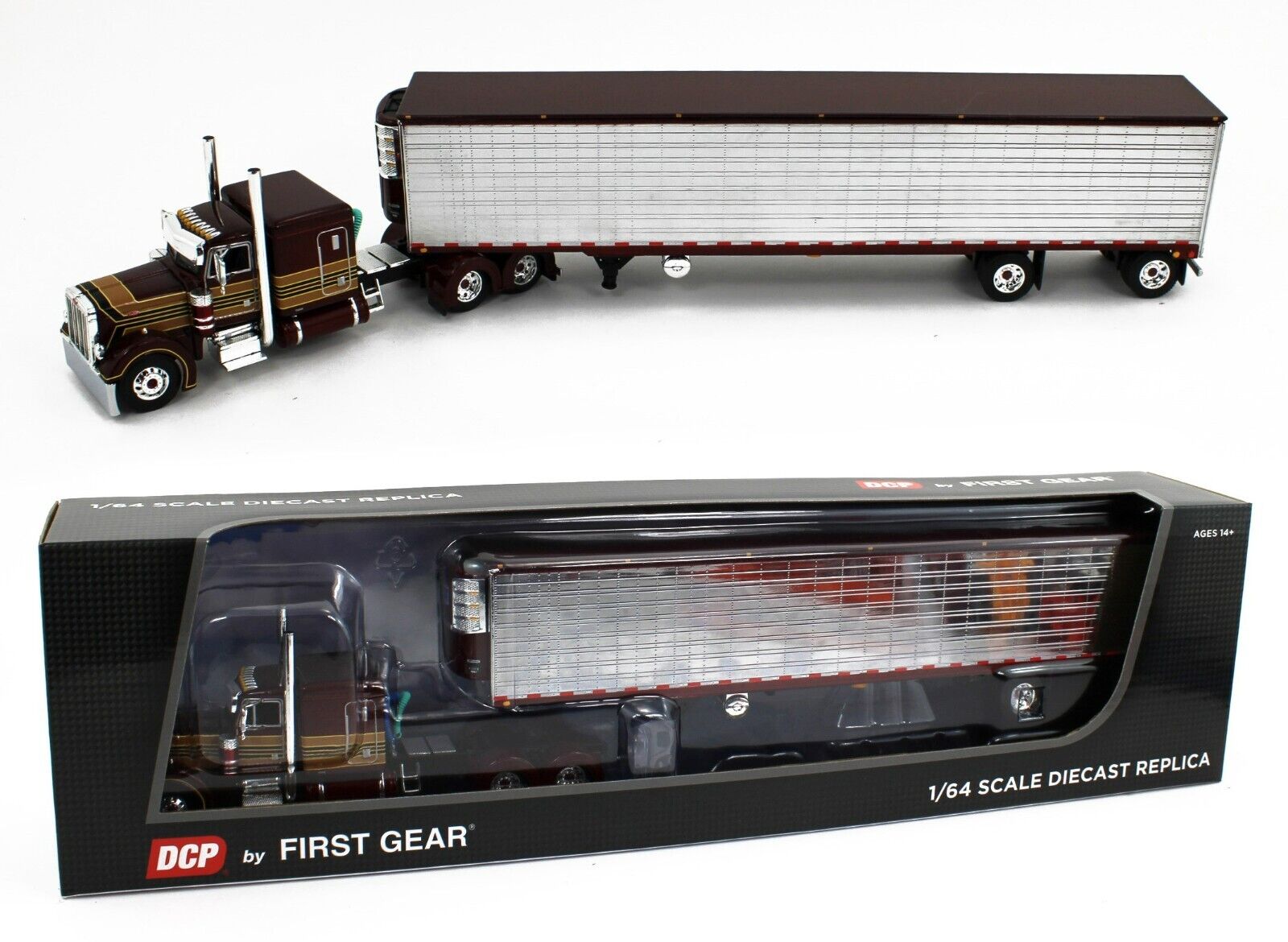 DCP 1:64 *DARK RED* Peterbilt 379 63