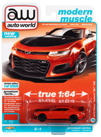 
              2021 AUTO WORLD 1:64 *PREMIUM 2A* Orange Crush 2019 Camaro ZR1 1LE NIP!
            