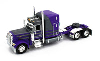 
              2023 DCP 1:64 *PURPLE & GREY* Peterbilt 389 63" Midroof w/Wilson Livestock *NIB*
            