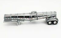 
              DCP 1:64 *BLACK & SILVER* PETERBILT 359 Chrome POLAR DEEP DROP TANK TRAILER NIB
            