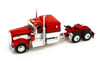 
              2021 DCP 1:64 *RED* Kenworth W900A Fontaine Tri-Axle Magnitude Lowboy & Jeep
            