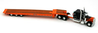 
              2022 DCP 1:64 *BLACK ORANGE* Peterbilt 389 Flattop w/Talbert 5553TA Trailer NIB!
            