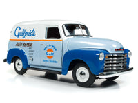 
              2019 1:18 AUTO WORLD *GULF* 1948 Chevrolet 3100 Suburban Panel Delivery *NIB*
            