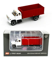 
              NEW 2021 1:64 DCP *WHITE & RED* GMC 6500 Tandem-Axle GRAIN TRUCK NIB
            