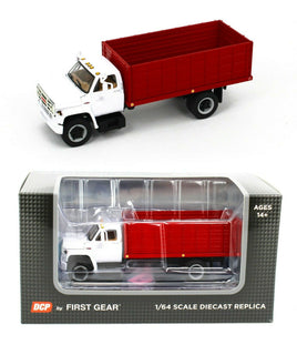 NEW 2021 1:64 DCP *WHITE & RED* GMC 6500 Tandem-Axle GRAIN TRUCK NIB