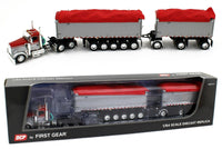 
              DCP 1:64 RED Kenworth W900L & EAST Michigan Series 31' & 20' END DUMP TRAILER
            