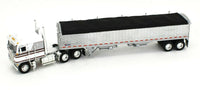 
              2020 DCP 1:64 *WHITE & SILVER* KENWORTH K-100 COE w/CHROME WILSON GRAIN TRAILER
            