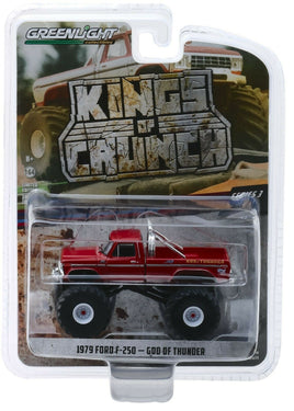 1:64 GreenLight KINGS OF CRUNCH 3 1974 Ford F-250 GOD OF THUNDER Monster Truck