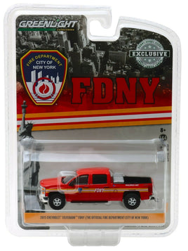 1:64 GreenLight *HOBBY EX* 2015 Chevrolet Silverado FDNY Fire Truck *NIP*