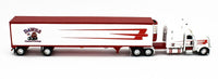 
              DCP 1:64 *DAWES* Peterbilt 389 63" Midroof 53' Spread-Axle Reefer Trailer NIB
            